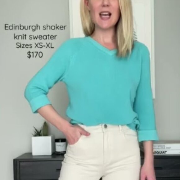 Edinburgh Knit Shaker Knit V - Picture 2 of 9